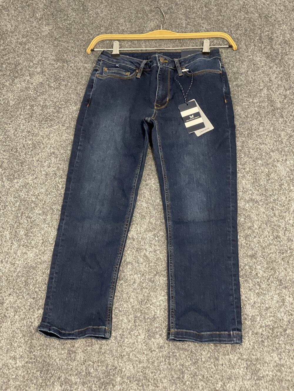 Crew Clothing Capri Pants Womens 2 Jeans Bermuda Denim Pants Blue UK:6 N15